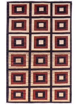 Alfombra moderna geometrica-GABBEH CUADRADOS 176x276-Mihran-0